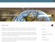 Tablet Screenshot of littlewoodsbingo.com